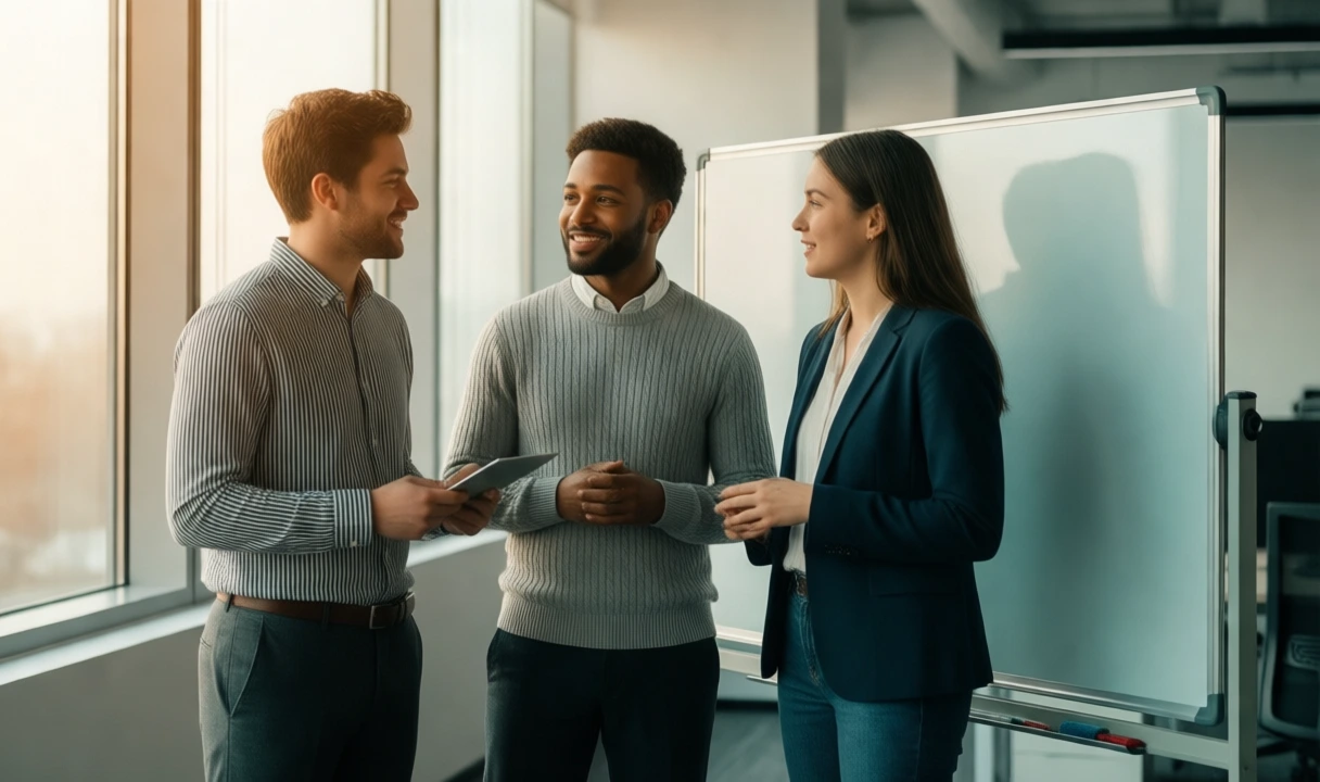 ARTEMIS — an offensive-security team planning in a bright office